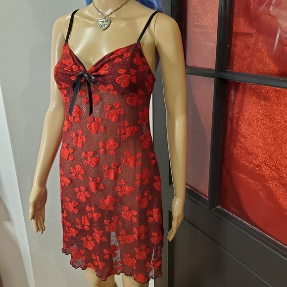 Heart Camisole Lingerie Top or Dress - Picture 3 of 7